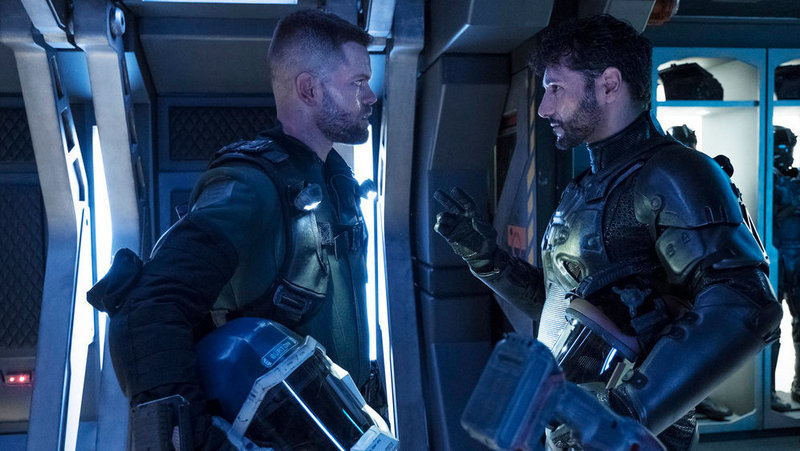 Amos (Wes Chatham) and Alex (Cas Anvar) having some Real Talk.